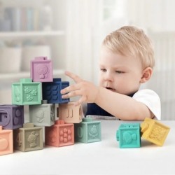 WOOPIE Sensory Blocks Puzzle for Squeezing Water Sound Learning to Count 23 el.