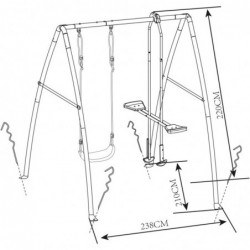 AXI Garden Swings with a Metal Frame for Children