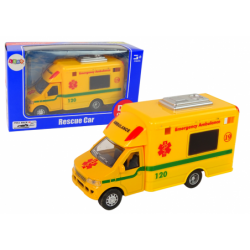 Car Rescue Vehicle Police Fire Brigade Friction Drive 3 Models