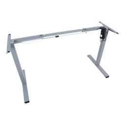 Table leg ERGO OPTIMAL with 1 motor, silver grey