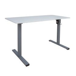 Desk ERGO OPTIMAL with 1 motor 120x60cm, white grey