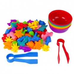 Colour Sorting Toy Sea Animals 56 pieces