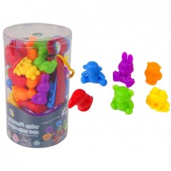 Colour Sorting Toy Animals Teddy Bear Frog 36 Pieces