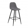 Counterstool WILMA light grey 01 black