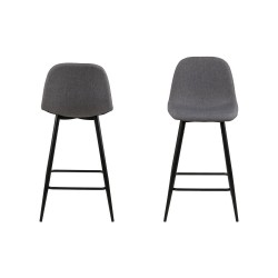 Counterstool WILMA light grey 01 black