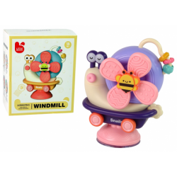Educational Multifunctional Wind Snail for toddlers With suction cup and friction drive