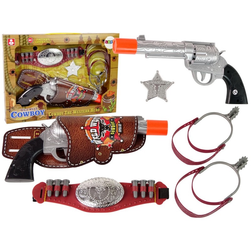 Set Cowboy Revolver Accessories