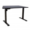 Desk ERGO with 1-motor 140x80cm, black black