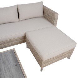 Комплект GERA диван, тумба, стол