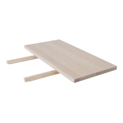 Удлинение для стола OXFORD 50x100см, мебельная пластина покрыты натуральном дубовым шпоном, обработка  белое масло