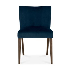 Chair TURIN dark blue dark oak