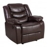 Armchair DIXON recliner, dark brown