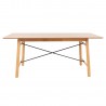 Dining table EMERALD 180x90xH75cm, light oak