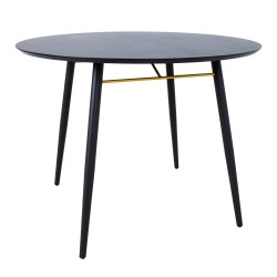 Dining table LUXEMBOURG D100xH75cm, black