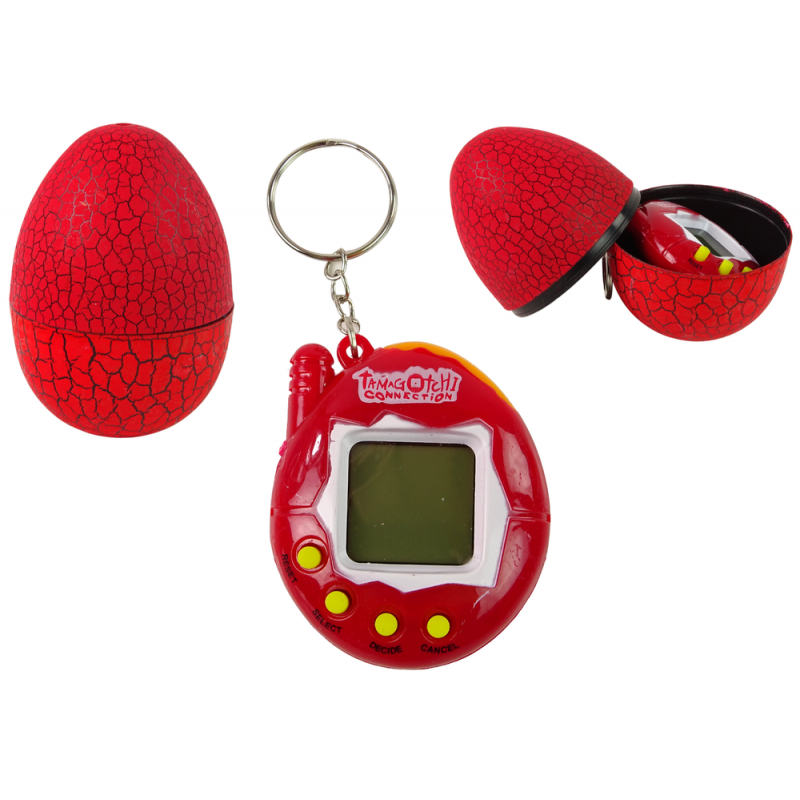 Tamagotchi in Egg Game Electronic Pet Red