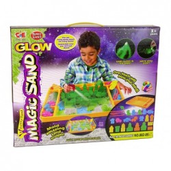 Magic Kinetic Sand + Accessories  Glowing in the Dark ! A large set of up to 1.5 kg of sand!