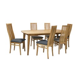 Dining set RETRO table, 6 chairs (19923)