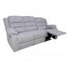 Recliner sofa MALINA 3-seater, light grey