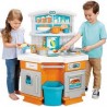 Toy kitchen and appliances